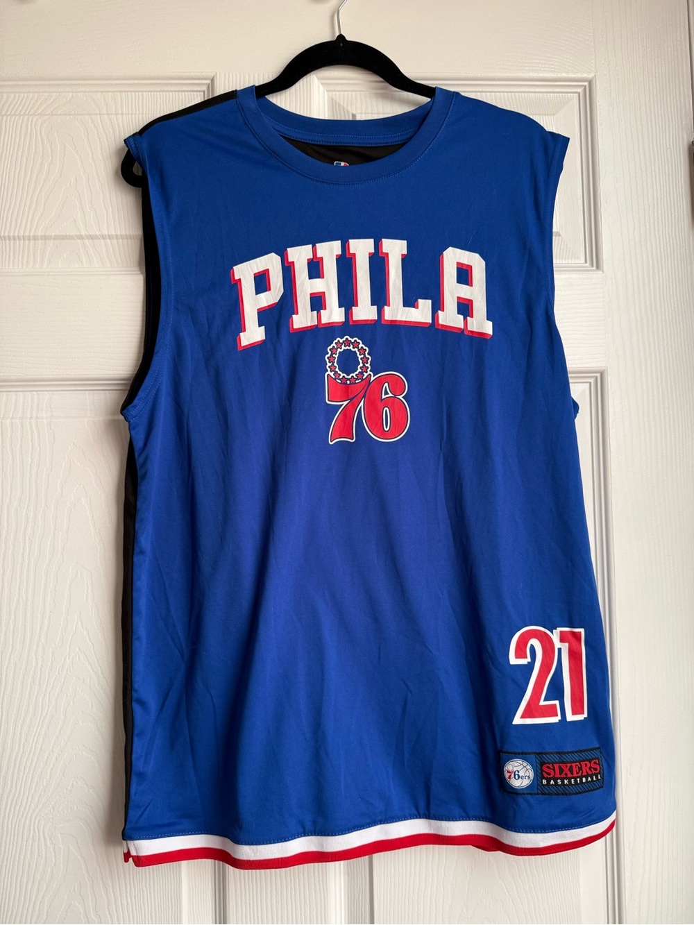 NBA Philadelphia 76ers Royal Blue Sleeveless Jersey Shirt